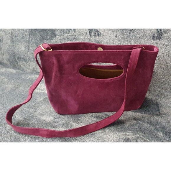 ceri hoover - classic tote - medium sized bag - juniper suede leather - Picture 3 of 16